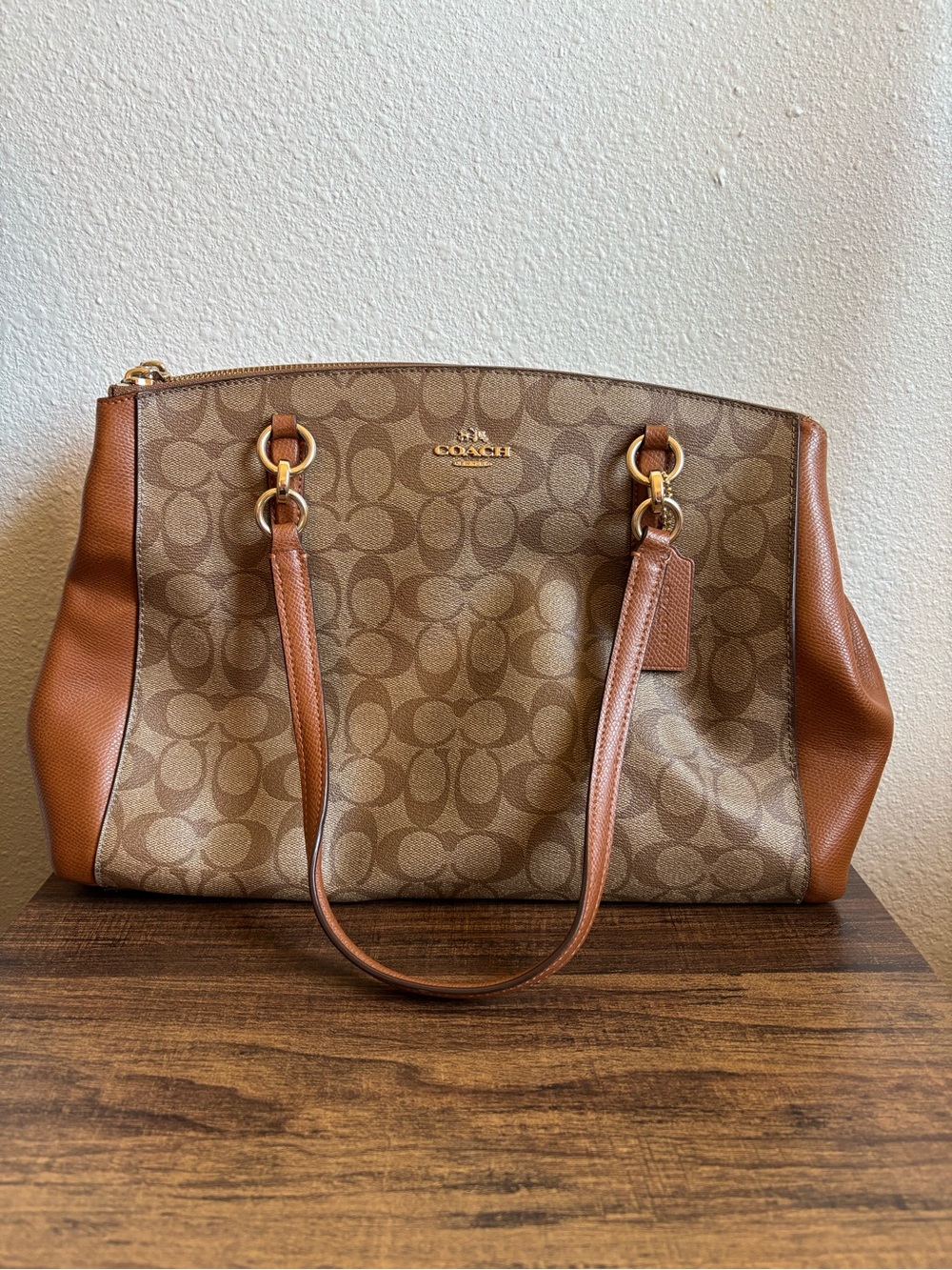Coach Signiture Christie Carryall Shoulder Bag